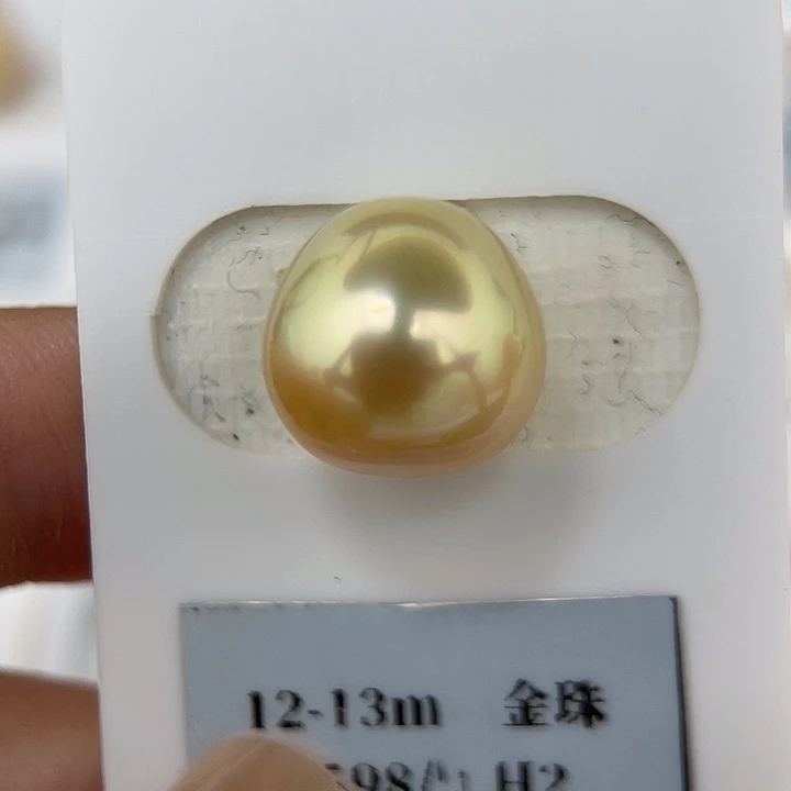 颈饰未镶嵌海水珍珠12.7mm 金珠 饭团H2