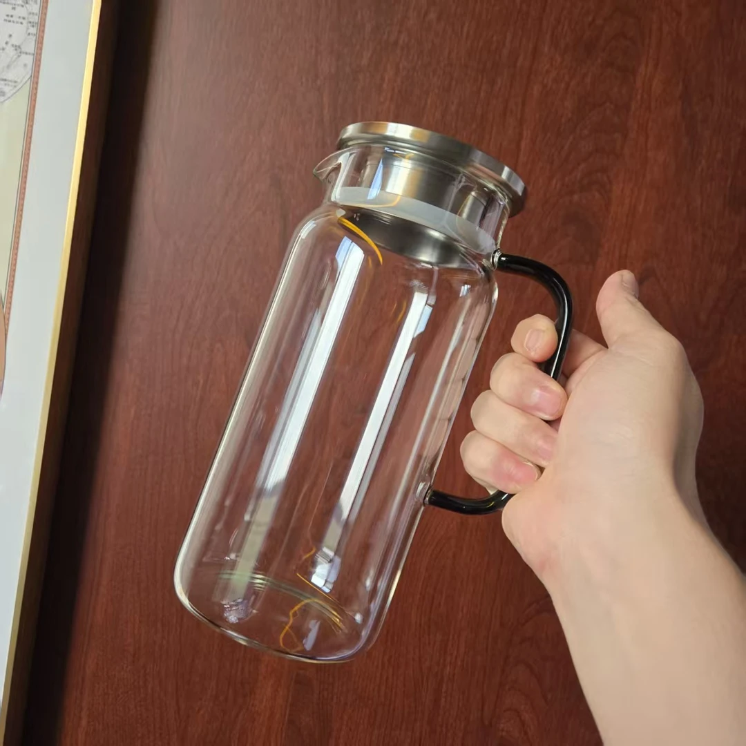 品牌正品 纯人工手作A级高硼硅材质骤冷骤热可加热煮茶壶lw78