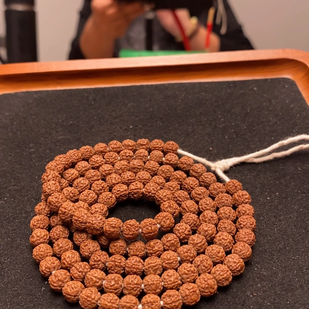 半***水金刚菩提吊坠盘龙108