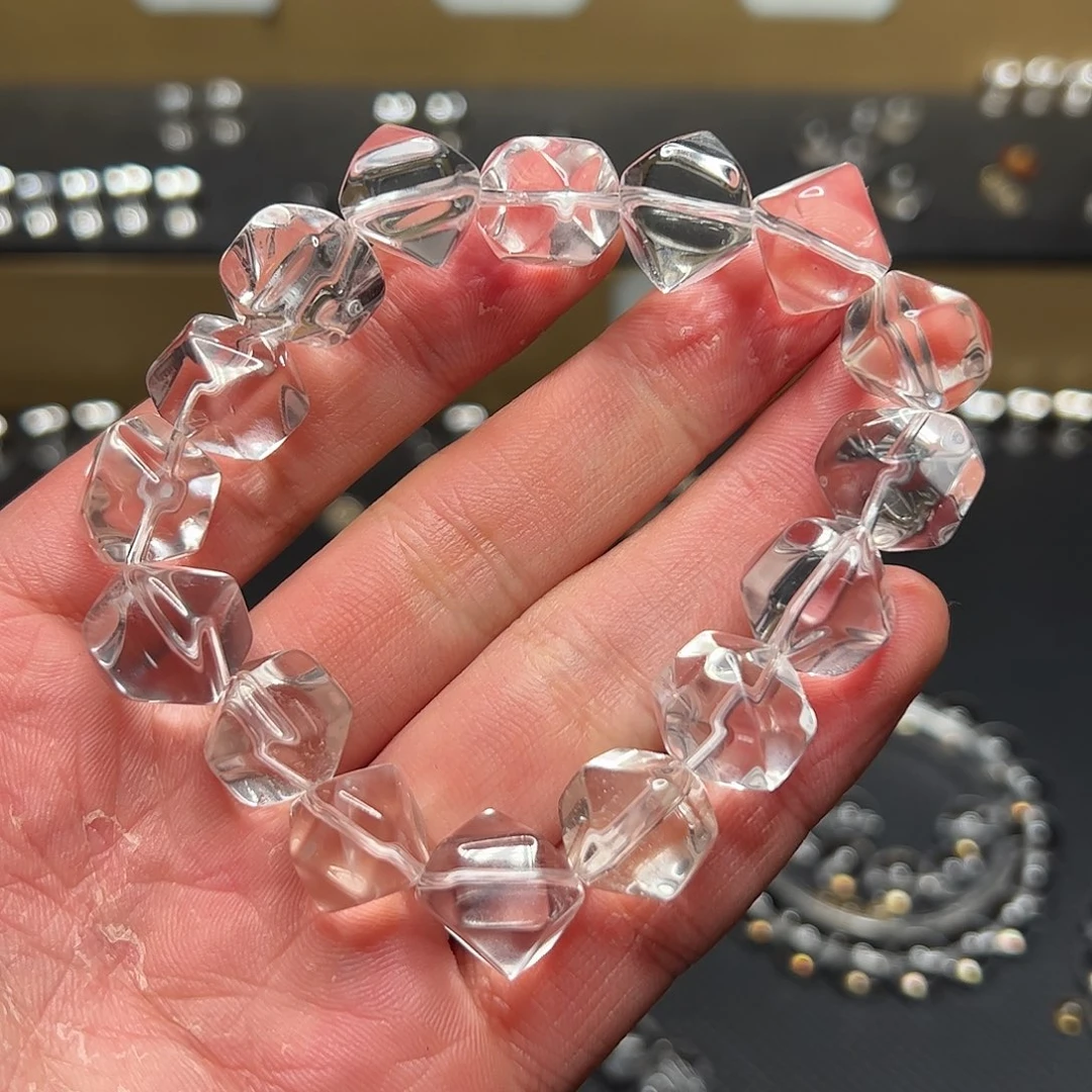 水晶手链未镶嵌w****1白水晶随型手链