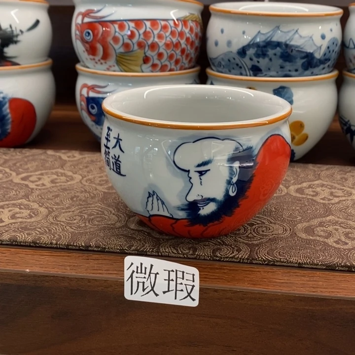 釉下老陶泥手工绘制