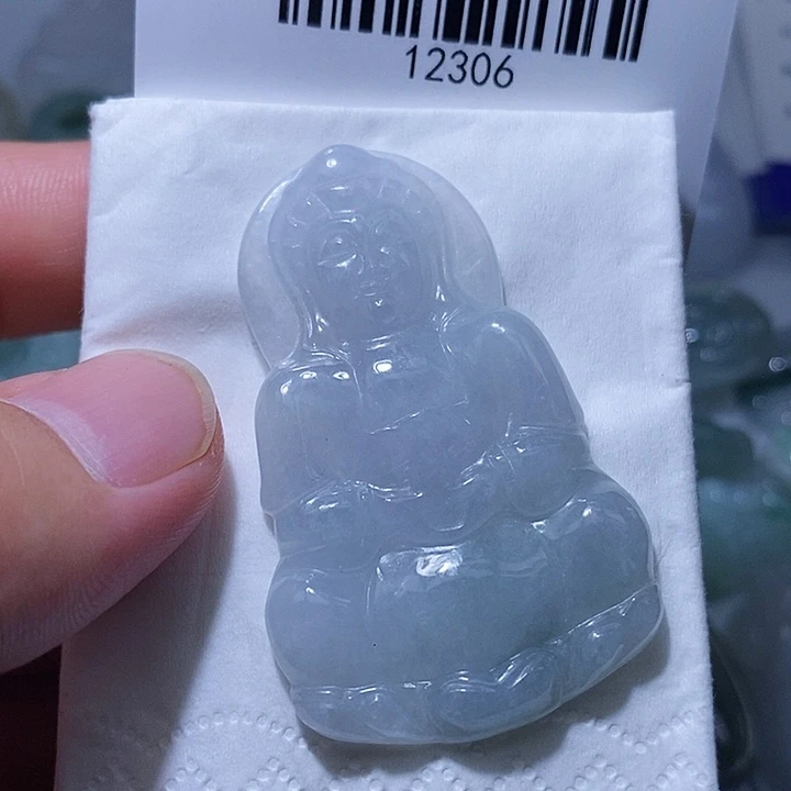 翡翠未镶嵌颈饰天光墟翡翠市场现金代购