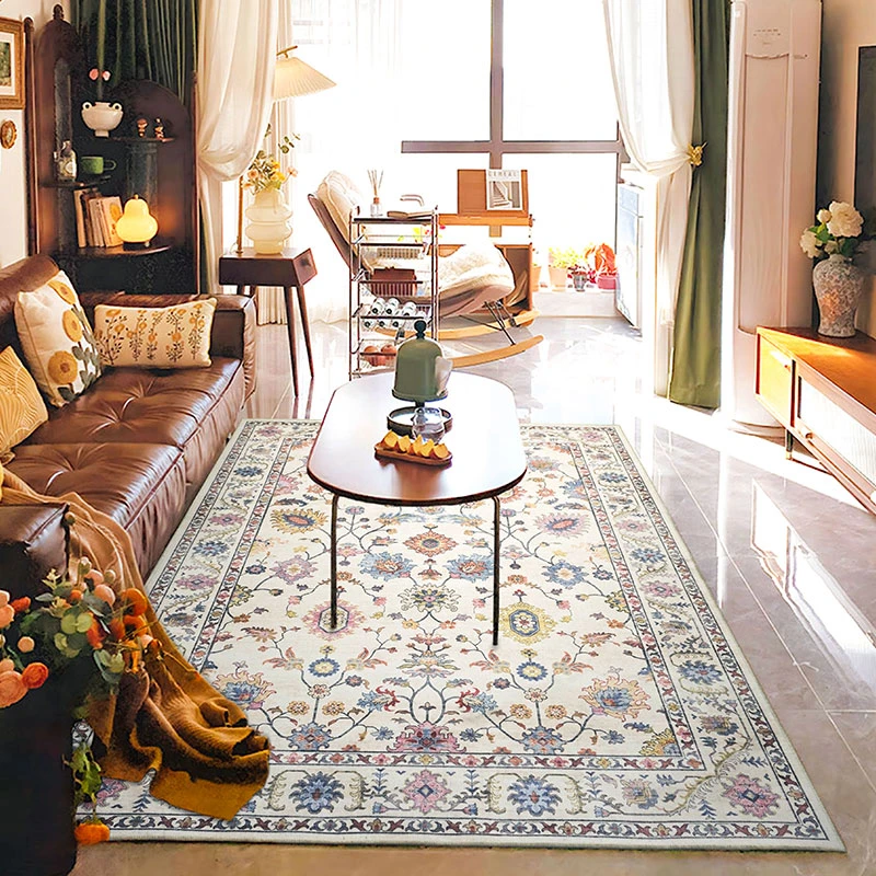 【160g水晶绒，老板力荐】出口客厅大地毯地垫中式防滑脚垫耐脏玄关