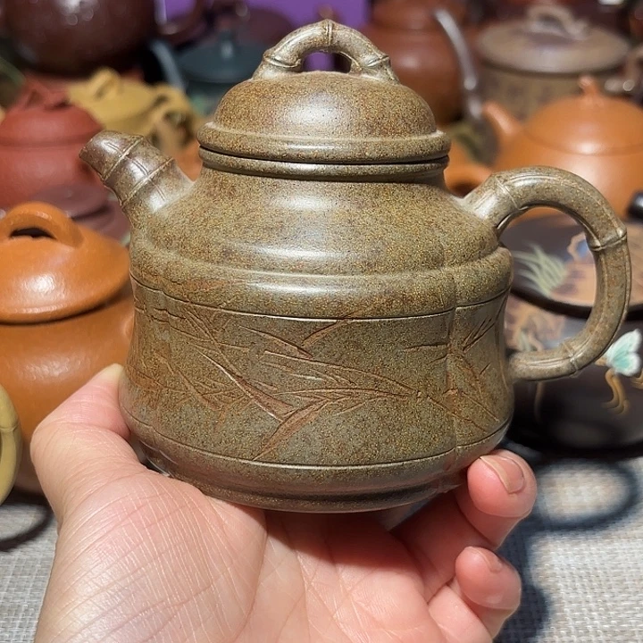 紫砂茶壶原矿宜兴紫砂微瑕