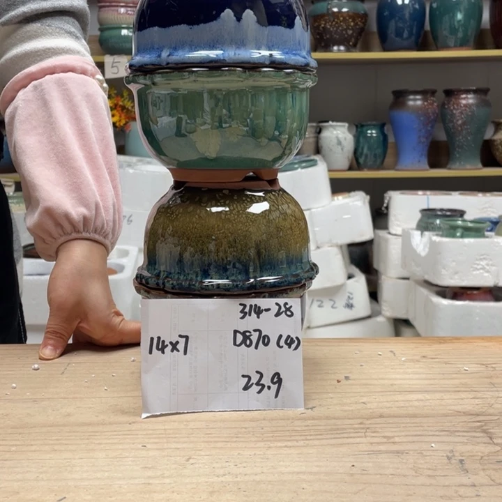 紫砂花盆多肉陶土花盆微瑕28