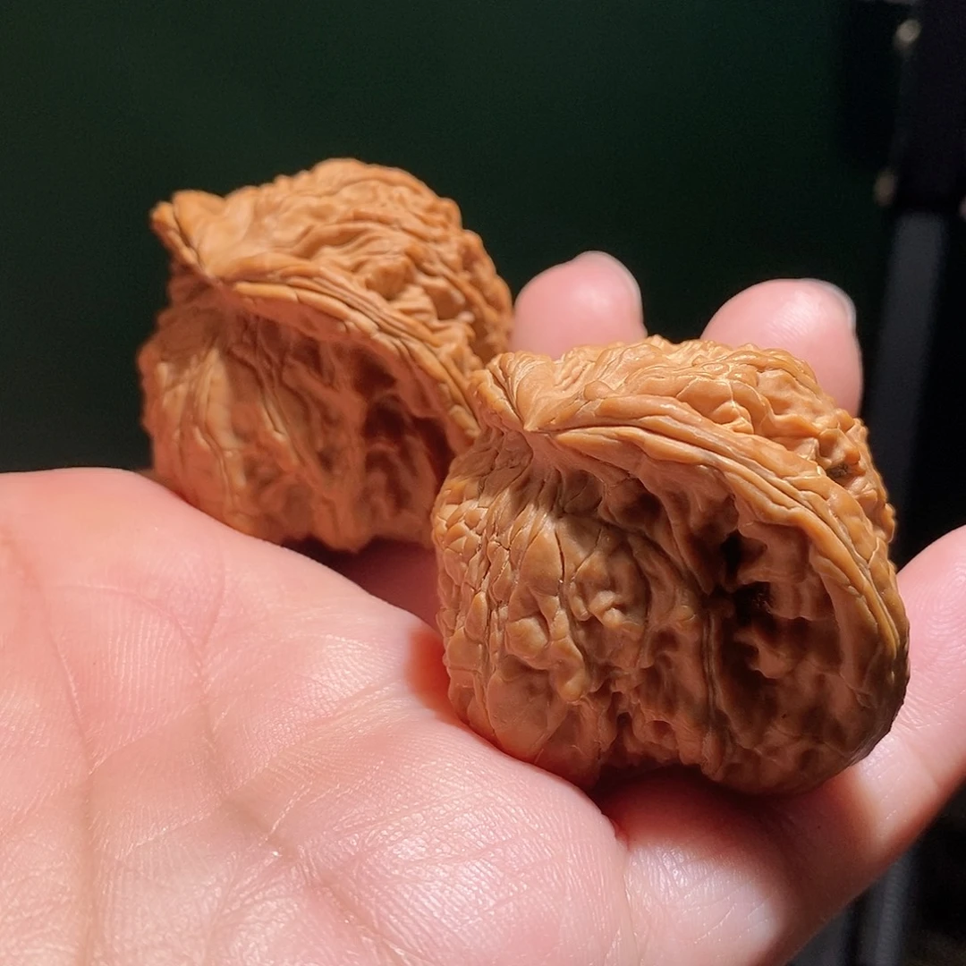 文玩核桃把件46四座楼蛇头全品