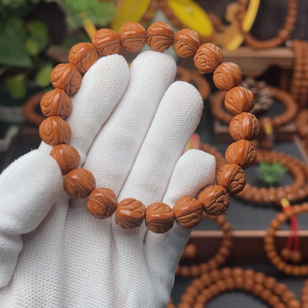 吊坠桃核1.2玉龙脊手串