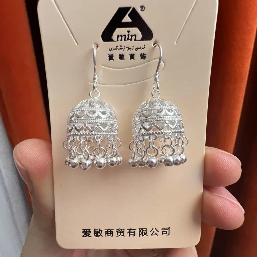 足银耳饰 爱敏纯银首饰耳环