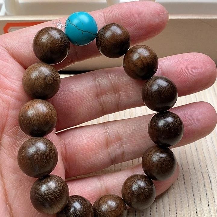 查罗石手绳合金金丝檀木