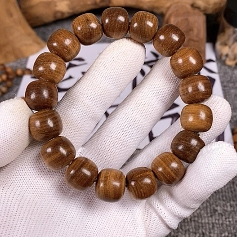 檀香木手串/手链老山檀香黑肉虎纹13/14沉水