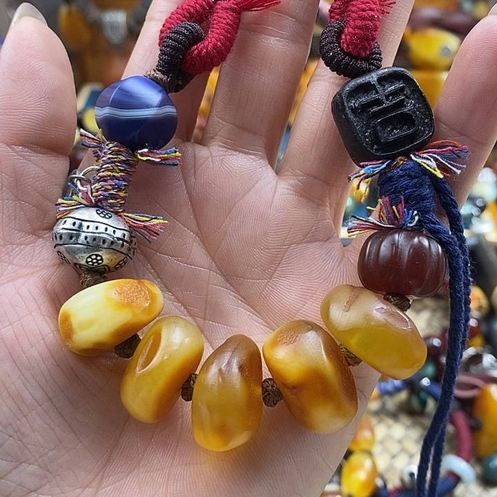 未镶嵌项链蜜蜡项链