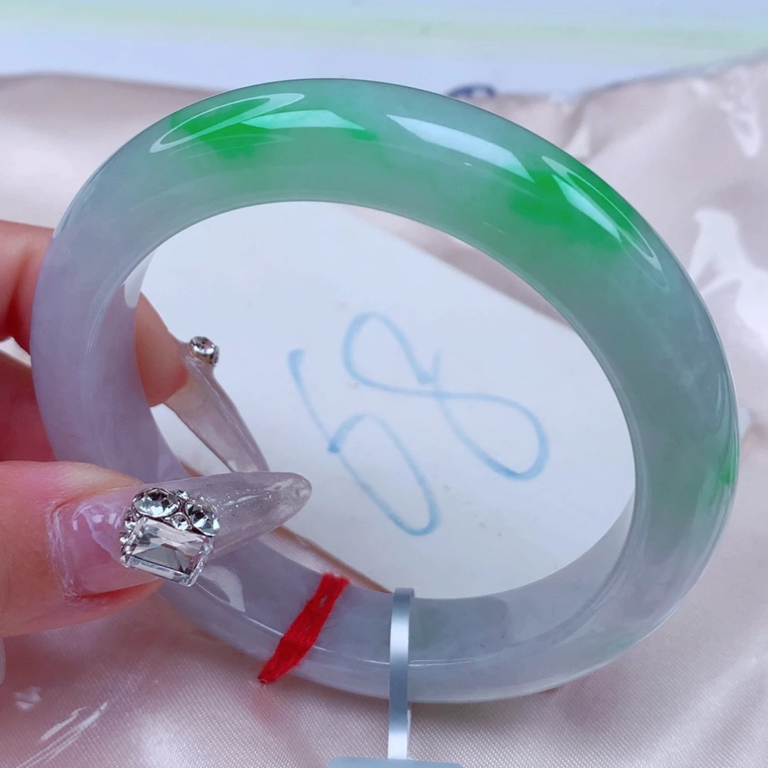 翡翠手镯未镶嵌天然缅甸翡翠A货手镯