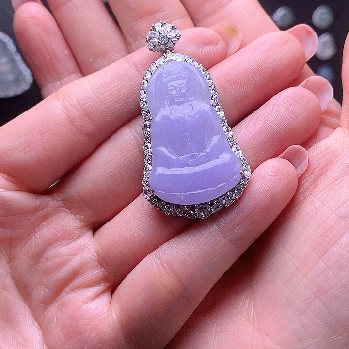 颈饰银S925镶嵌翡翠11111111