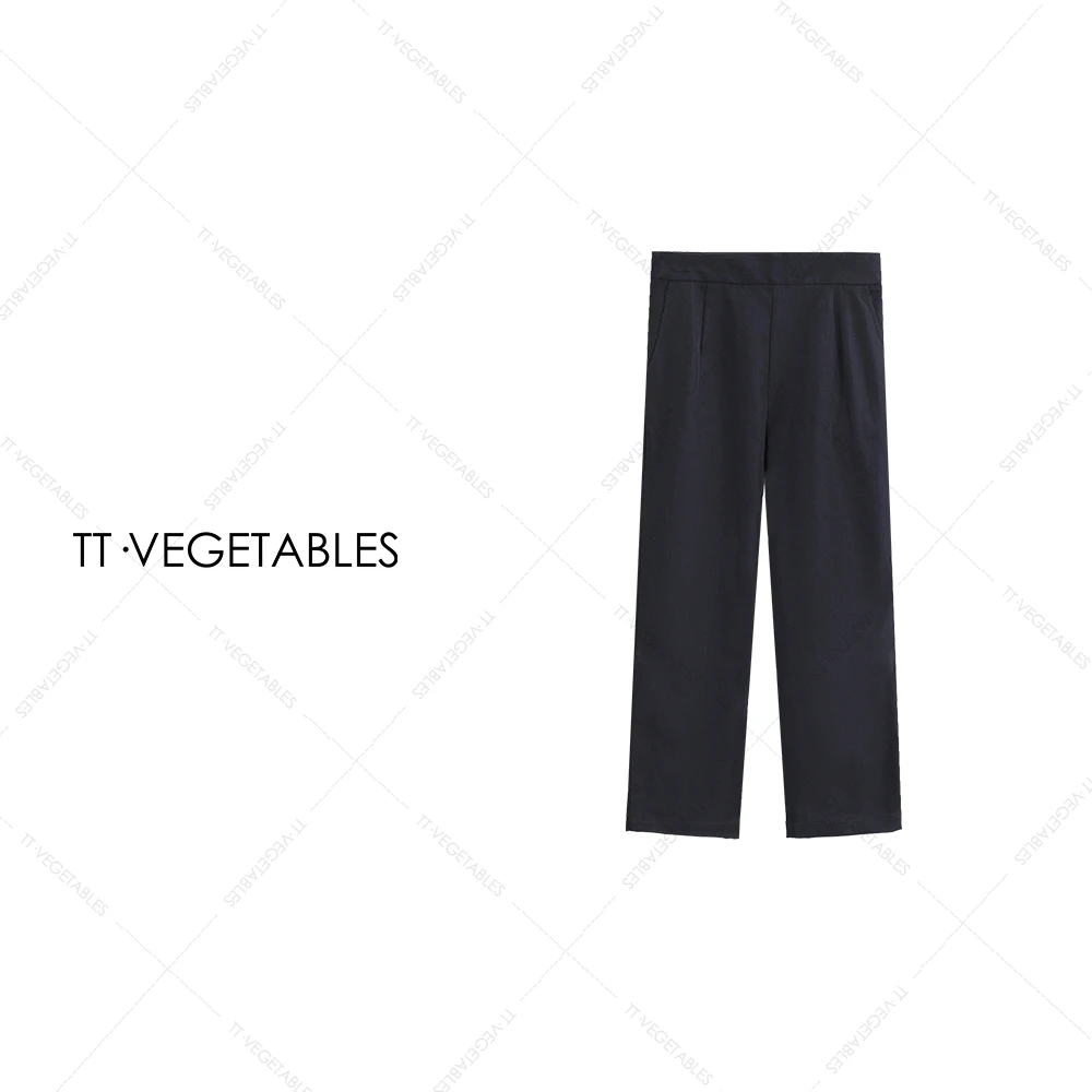 噢芬/小个子 【觉色】女士直筒裤通勤西装裤休闲长裤521768