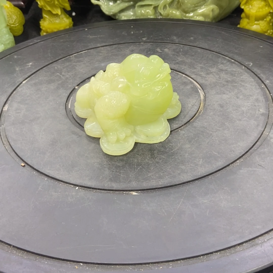 石材天然岫岩玉摆件