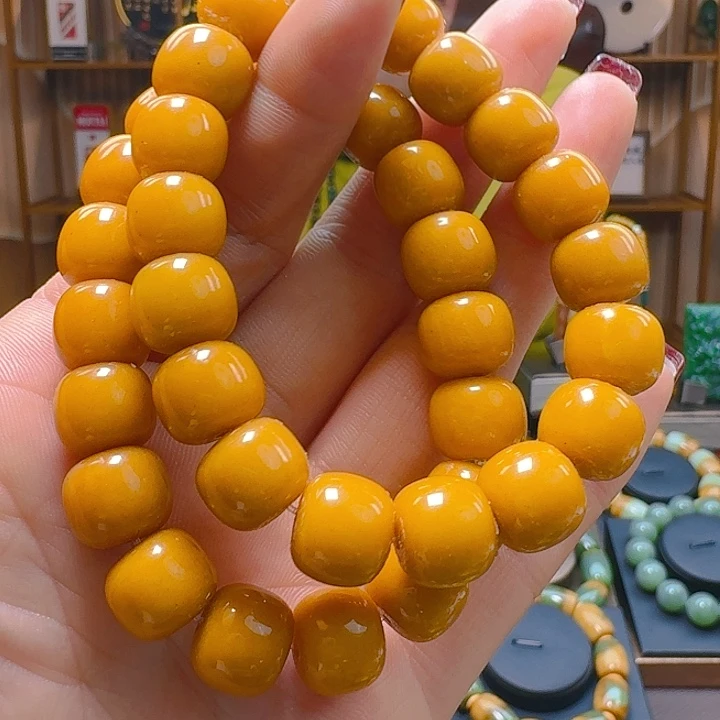 蛇纹石玉手串未镶嵌