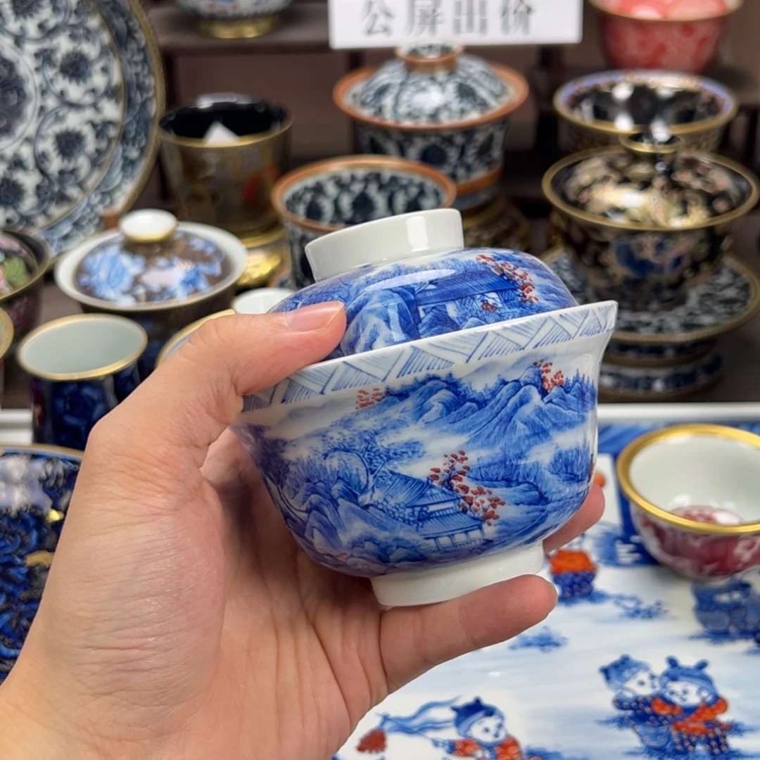 佛****瓷片景德镇手工手绘陶瓷