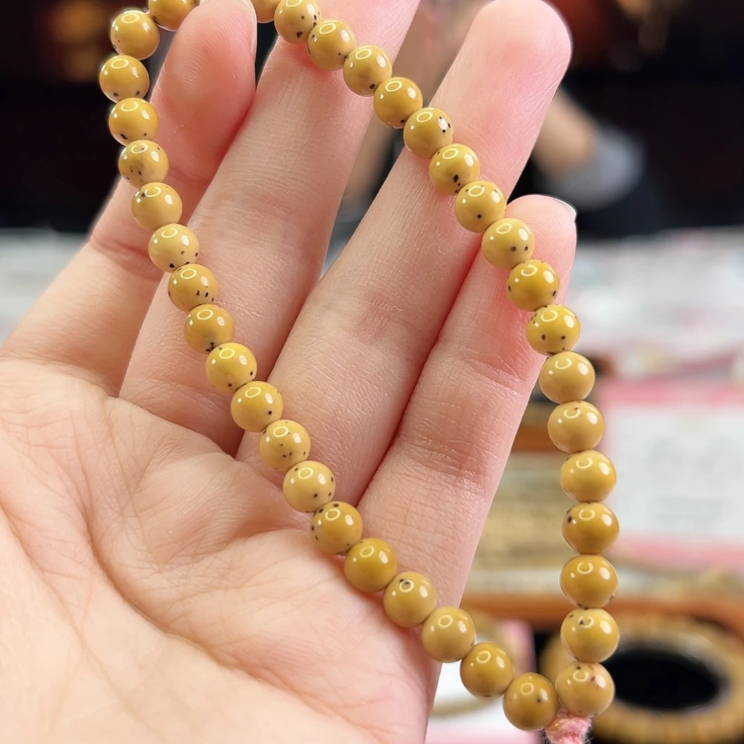 星月菩提手串Fqh6mm手持数星星 小龙蛋 底色打好