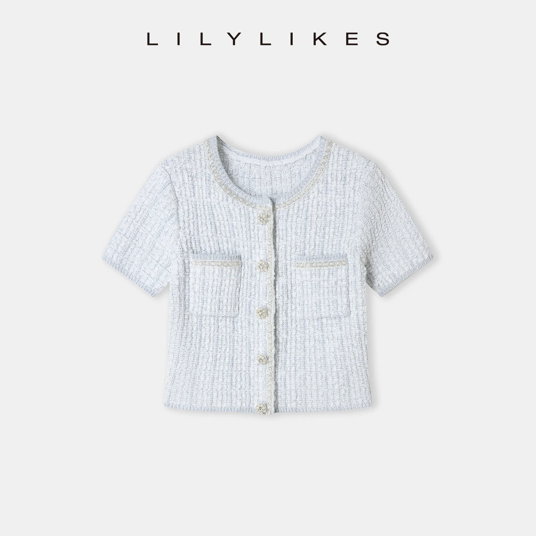 “香氛恋人”漂亮欧尼美女感秘籍 巨温柔的千金感小香针织开衫