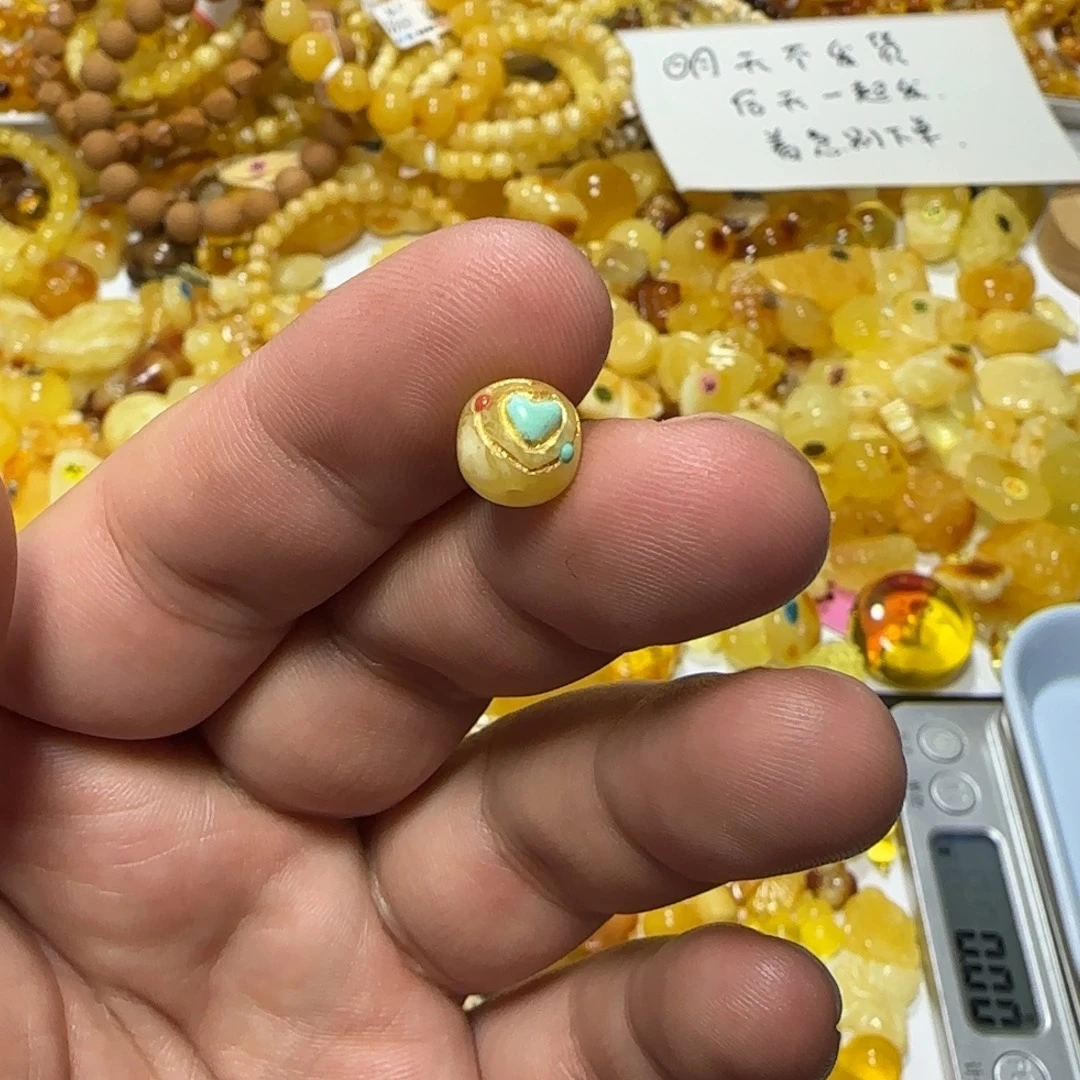 琥珀未镶嵌裸石8×8