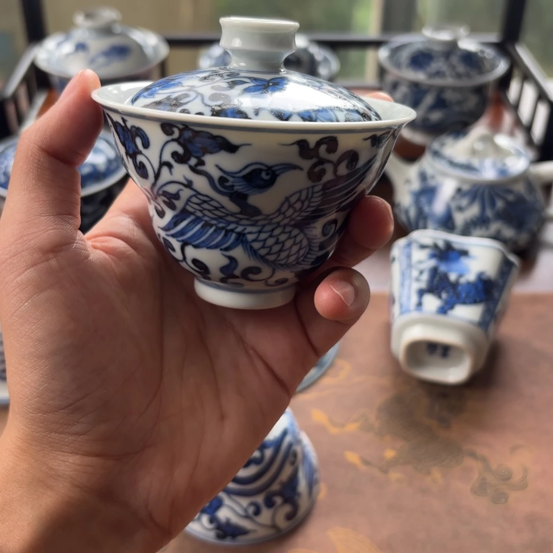 摆件景德镇手绘茶器