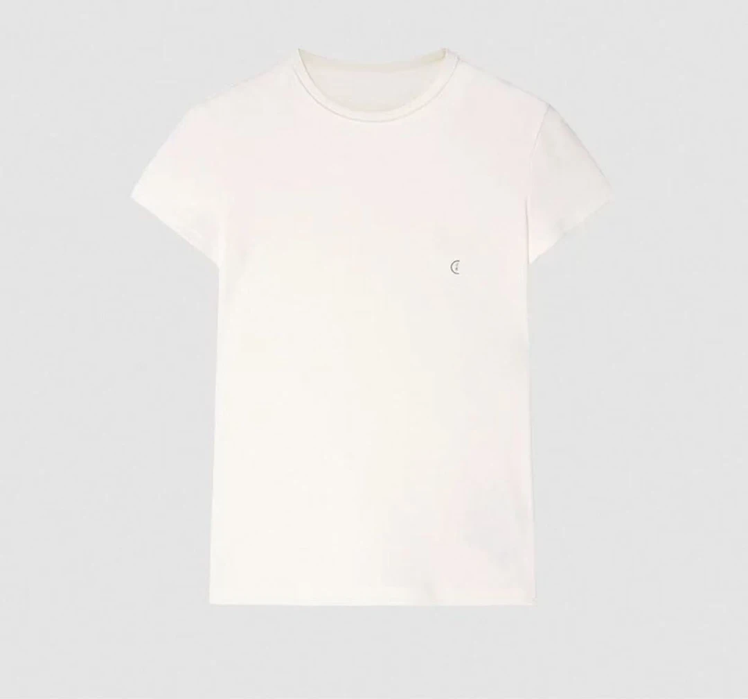 256089-小禾 夏季新款圆领棉丝弹力罗纹T恤