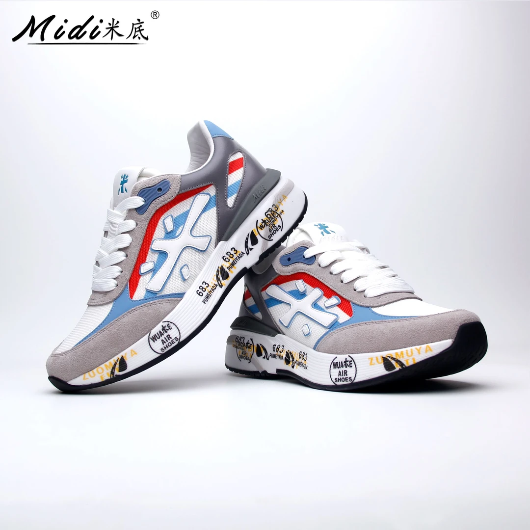 25年四季新款MiDi米底男士轻奢透气舒适时尚潮流软底百搭休闲鞋