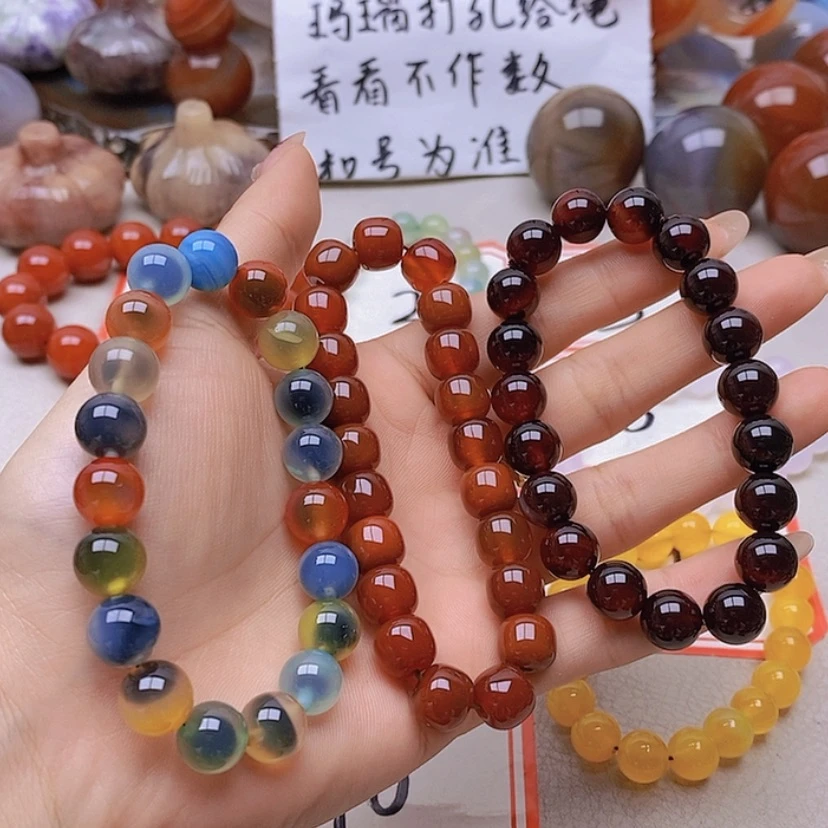 【闪购商品】未镶嵌玛瑙/玉髓珠宝半成品火*