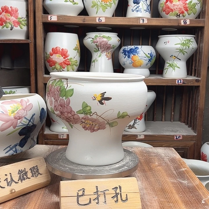 摆件口22紫藤陶瓷陶瓷新款