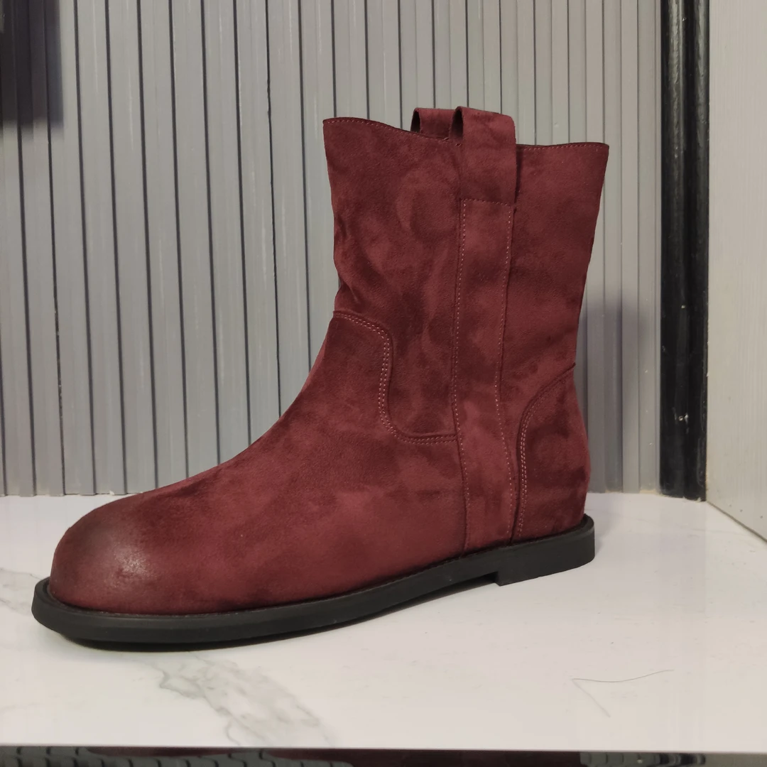 西部牛仔短靴短筒新款靴子高帮小香风断码薄款韩版外穿外贸跨境潮