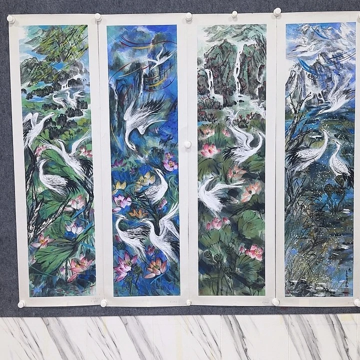 国画朱建红老师书画作品