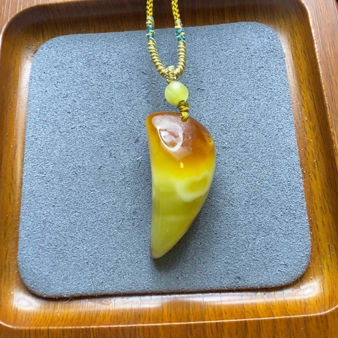 蜜蜡颈饰未镶嵌开*人郎