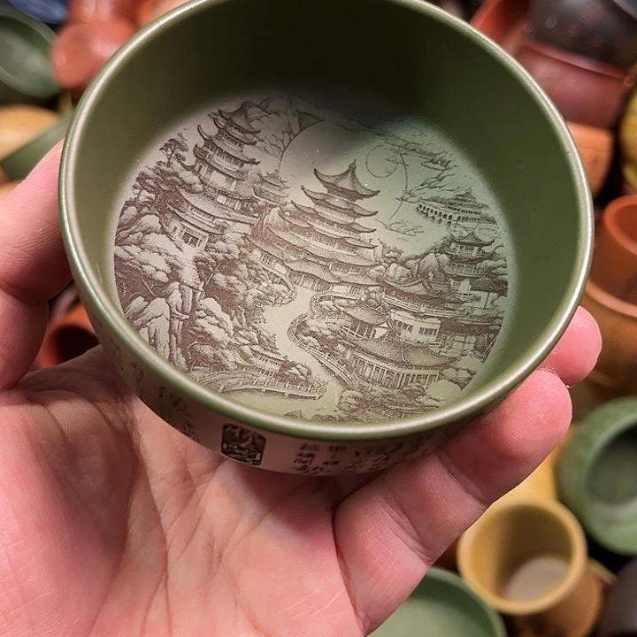 紫砂茶杯全手工紫砂主人杯