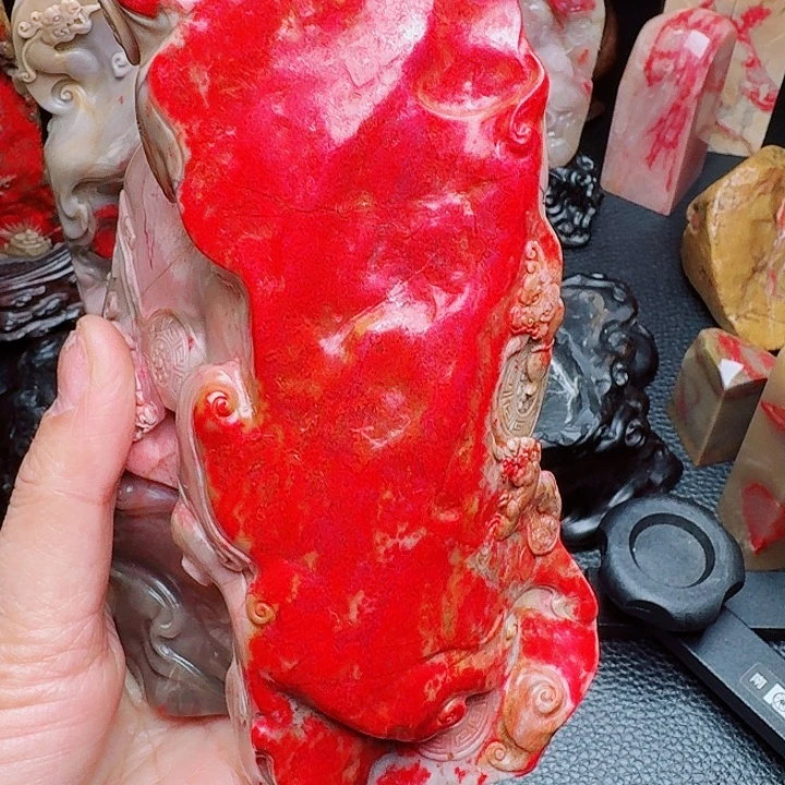 风***昌化石昌化鸡血精品摆件