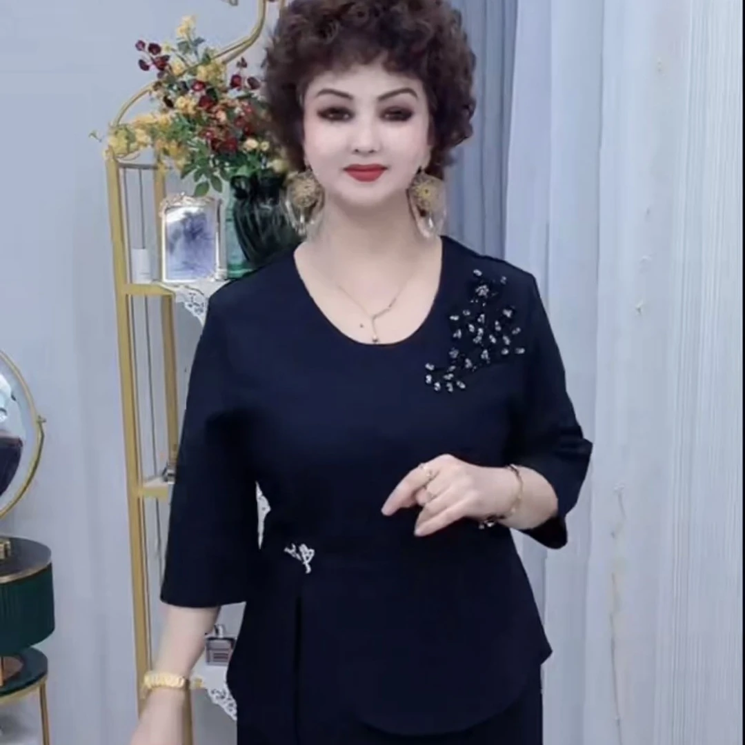 新款时尚网红大妈女装连衣裙