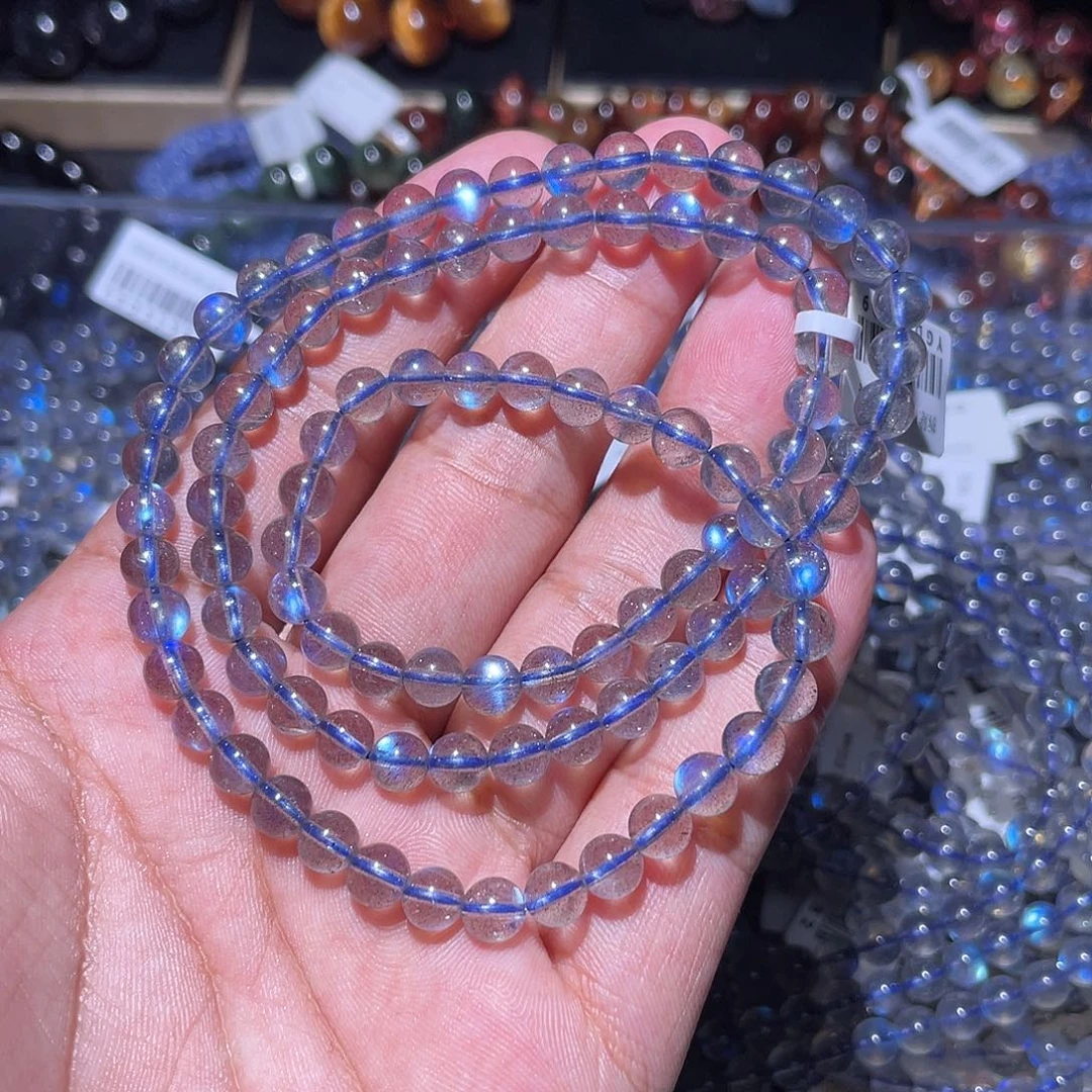手链未镶嵌月光石蓝月光多圈