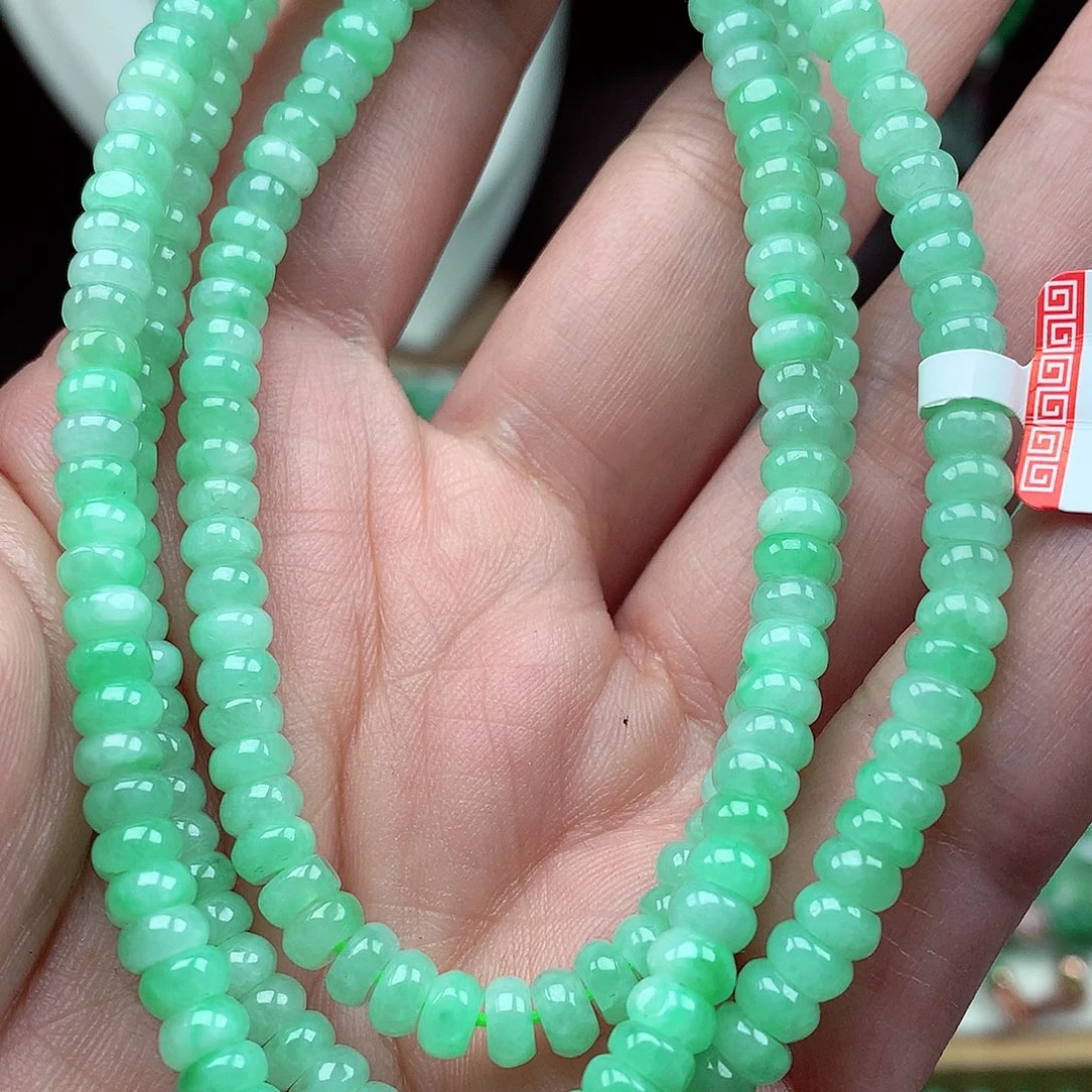 翡翠未镶嵌毛衣链翡翠