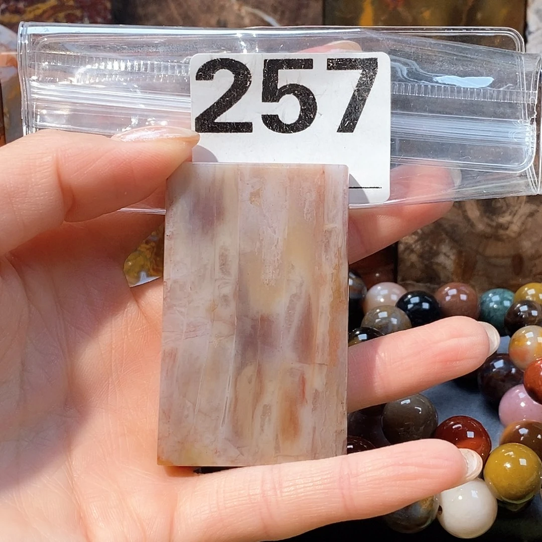 未镶嵌天然北票硅化玉吊坠硅化玉