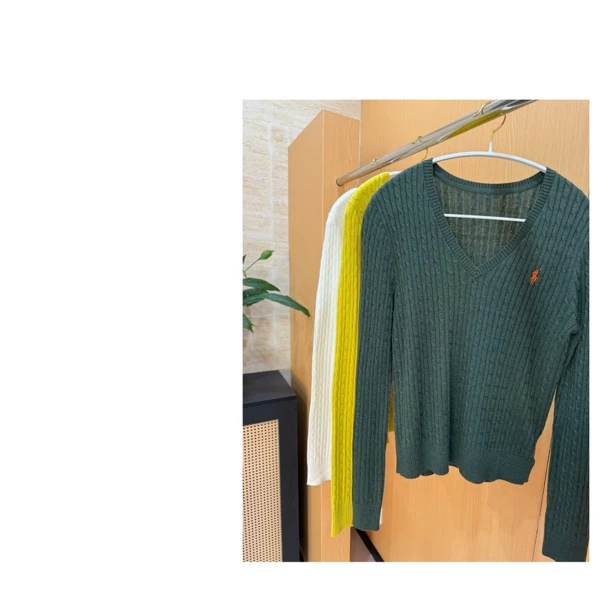 【No褪专场❗金酉钱】 秋季 麻花v领羊毛衫