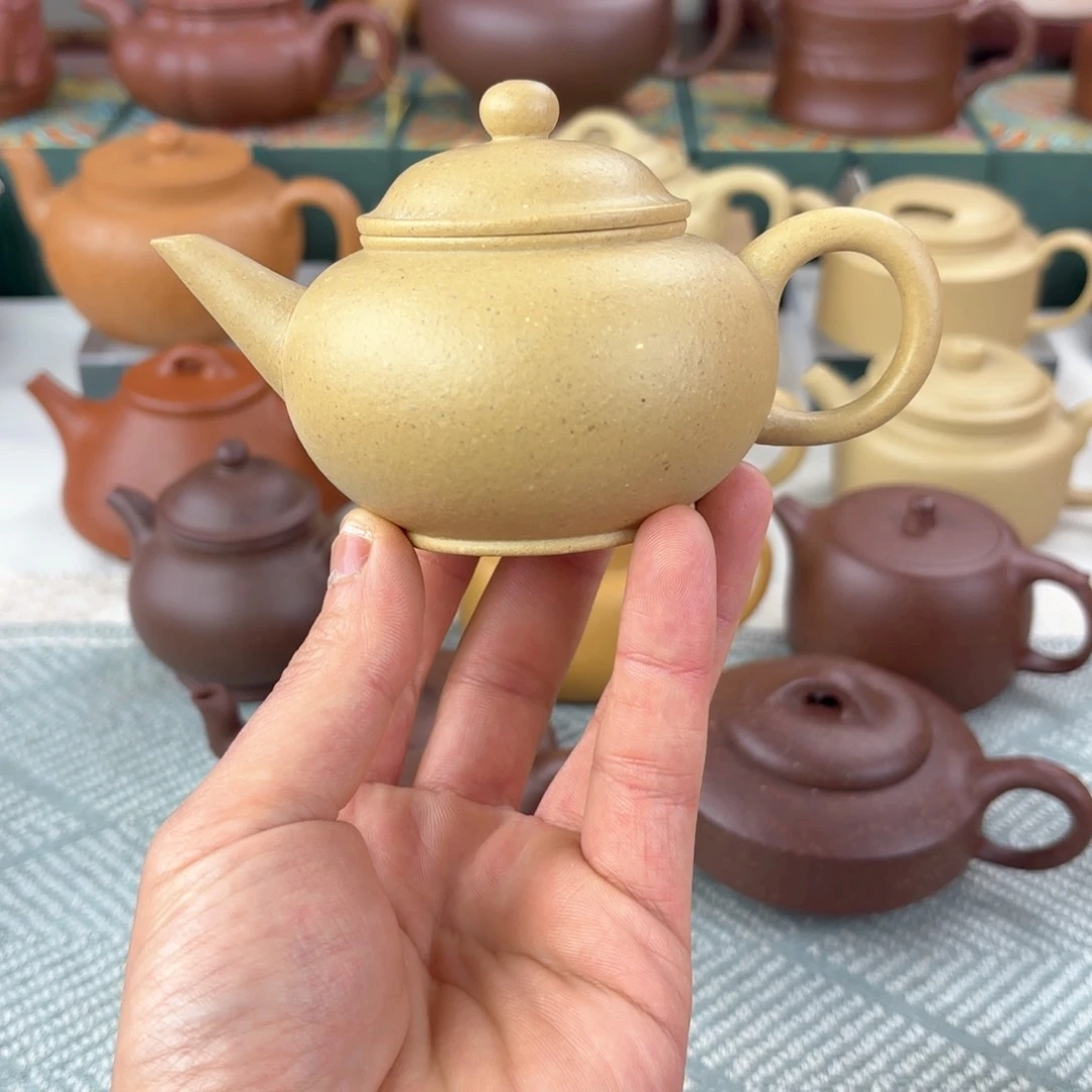 紫砂茶壶微瑕 水平 绿泥 150cc