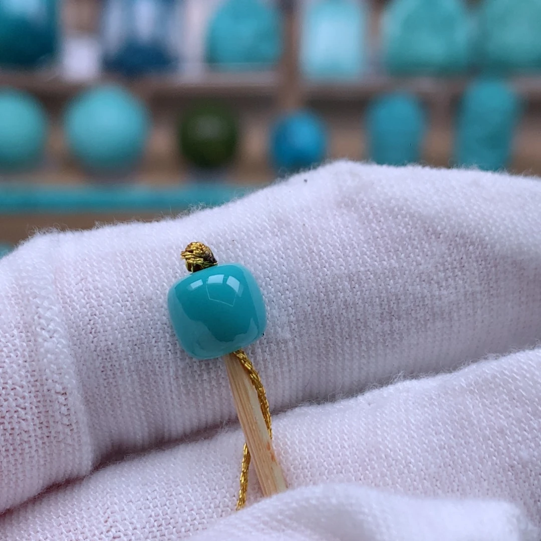 未镶嵌绿松石珠宝奇石7.7mm