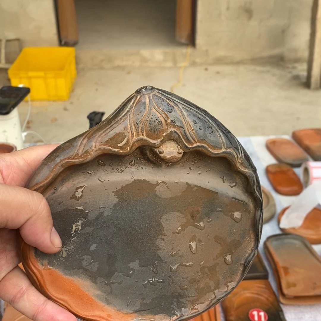 荷叶高窑位澄泥砚