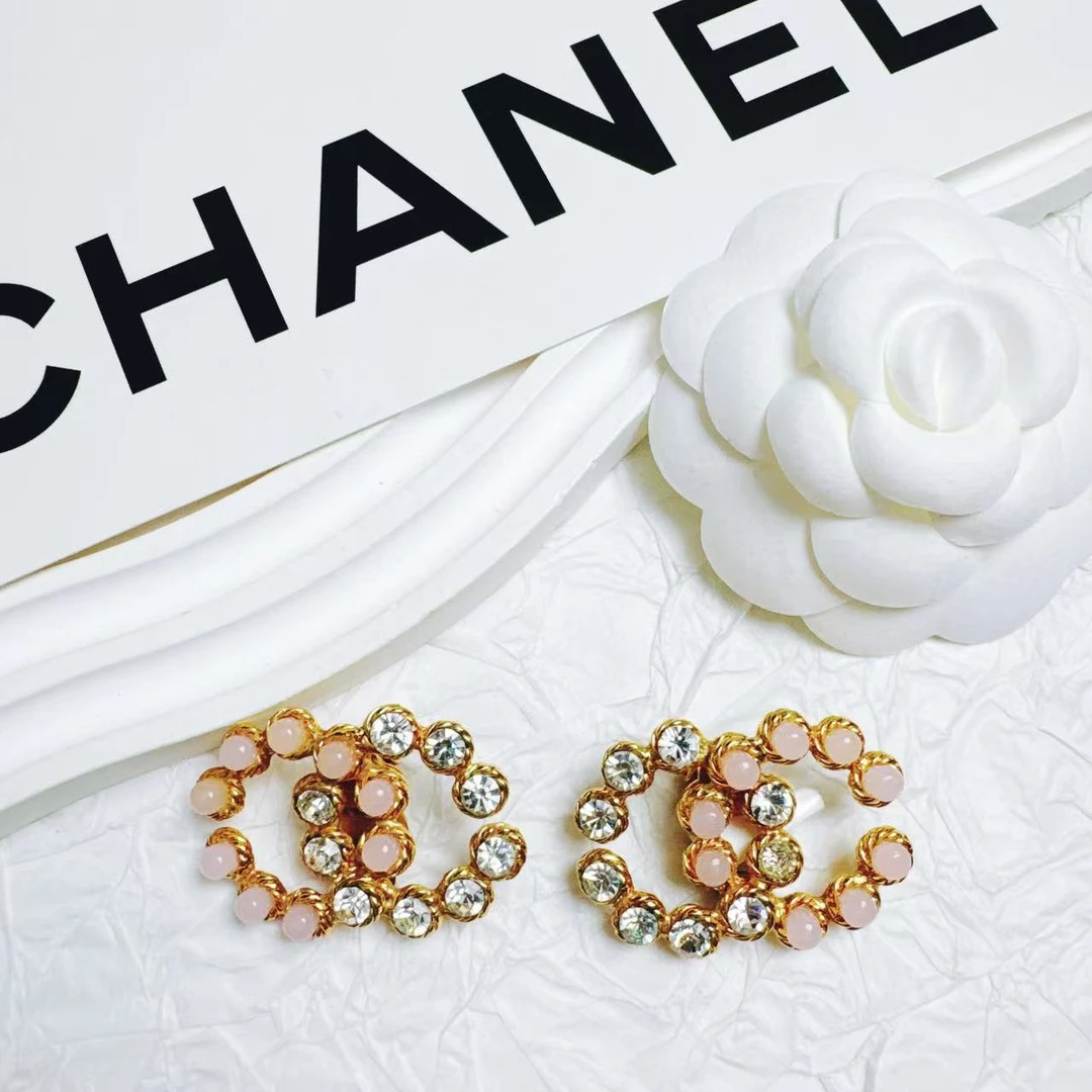 95新 Chanel/香奈儿 柚礼中古/香奈儿芭比双C耳夹LZ406731
