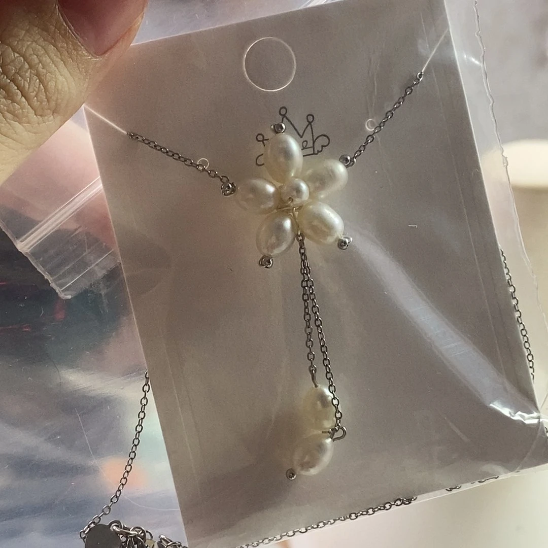 银S925镶嵌耳饰淡水珍珠