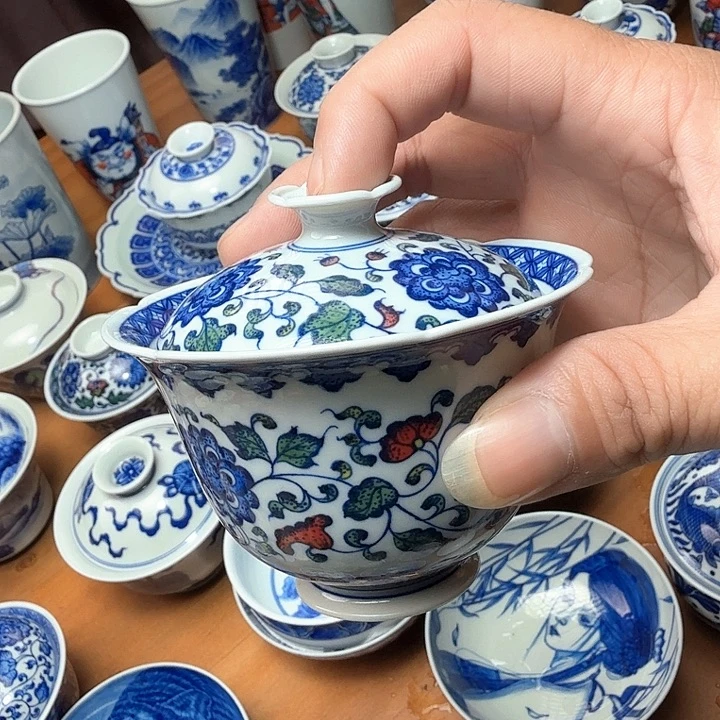 陶手绘二才釉下五彩福利款