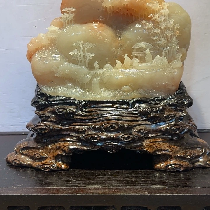 小***女寿山石寿山石摆件精品