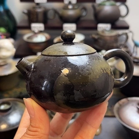 迷***茶盏景德柴烧茶具-纯手工茶具