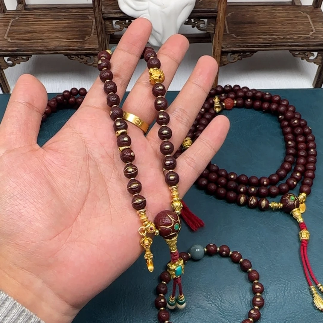 累***累吊坠凤眼菩提凤眼金钉手持8.8满配