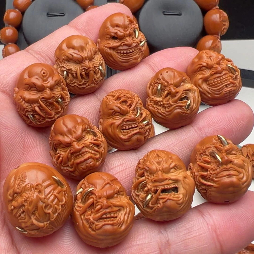 手串/手链橄榄核镶嵌吞噬恶僧