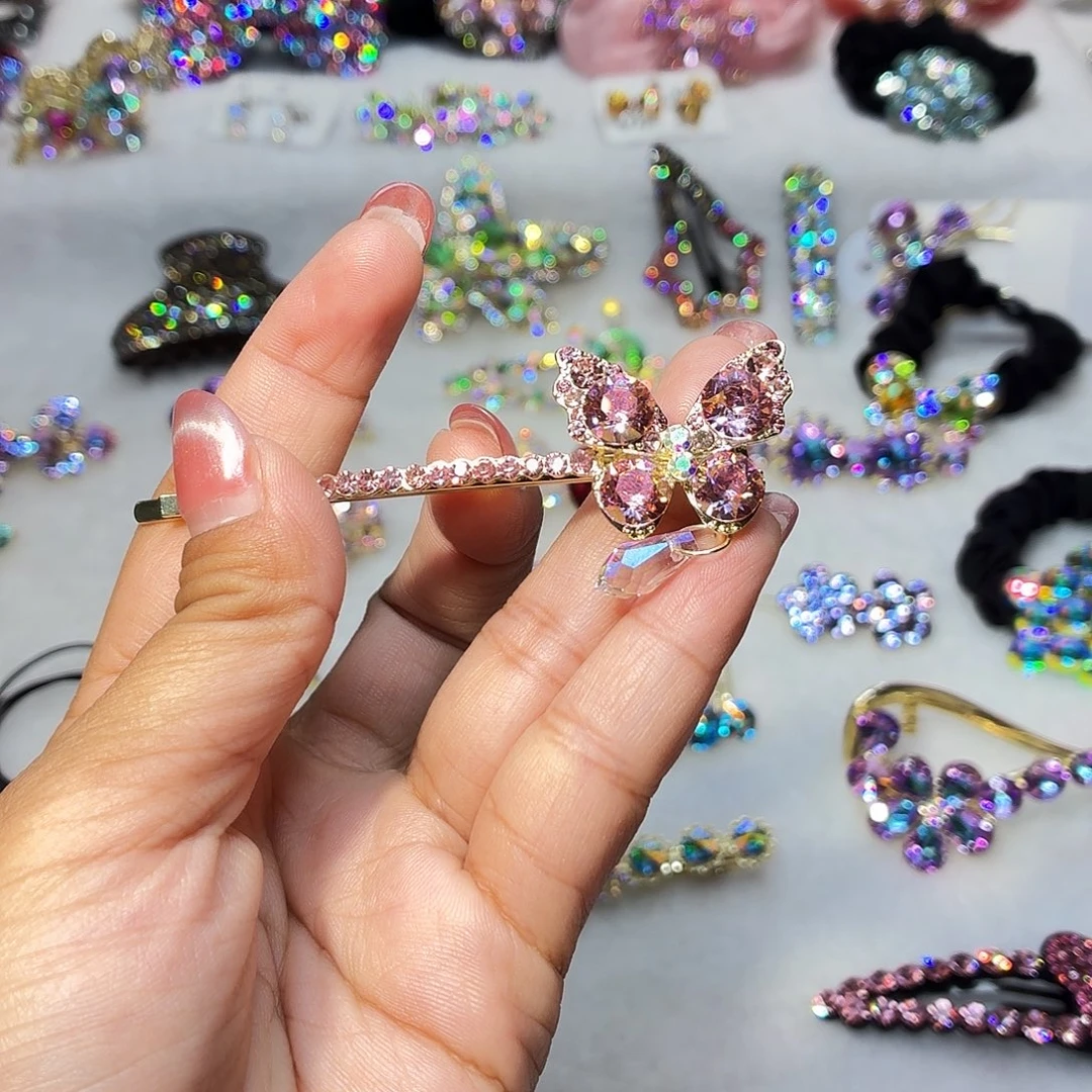 布艺铁合金发饰发夹发夹